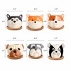 ETAKISH Dog Planter Pots - 6 Pack Ceramic Succulent Pots