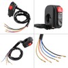 Keenso Handlebar Control Switch Handlebar Mount ON/OFF Control Switch Motorcycle