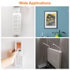 HARFINGTON 10pcs Adhesive Punch-Free Socket Holder, Power Strip Holder, Self-Adhesive