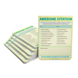 Knock Knock 6-Count Awesome Citation Note Pads, Encouragement Gifts & Checklist Nifty Notes, 4 x 5.25-inches (Pastel Edition)