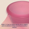 Copa mentrual Saba V-cup flujo moderado talla ch 1 pieza