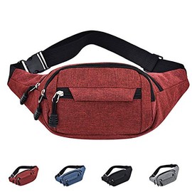Canotagio Cangurera Deportiva de Viaje con Tela Impermeable de Amplia Capacidad. para Hombre y Mujer. Excelente Riñonera de Viaje Ajustable. Fanny Pac
