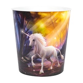 Idena 10842 Children's Waste Paper Bin, Unicorn Motif, 9 Litre Capacity, Made of Polypropylene, Rubbish Bin for Children's Room