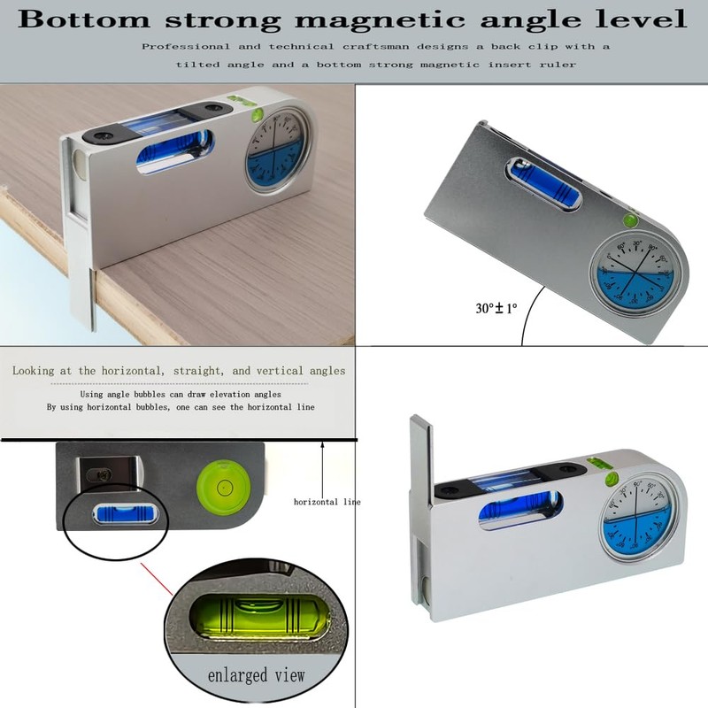 Multi Angle Measuring Scale with Magnetic Solid Aluminum Alloy Mini