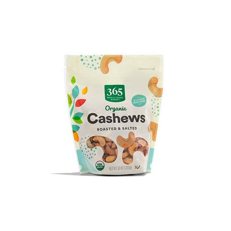 365 by Whole Foods Market, Organic Roasted & Salted Cashews,