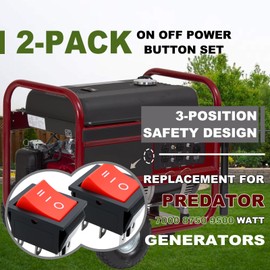 2-Pack On/Off Switch for Predator 7000/8750/9500W Gen 63086/63085/63087