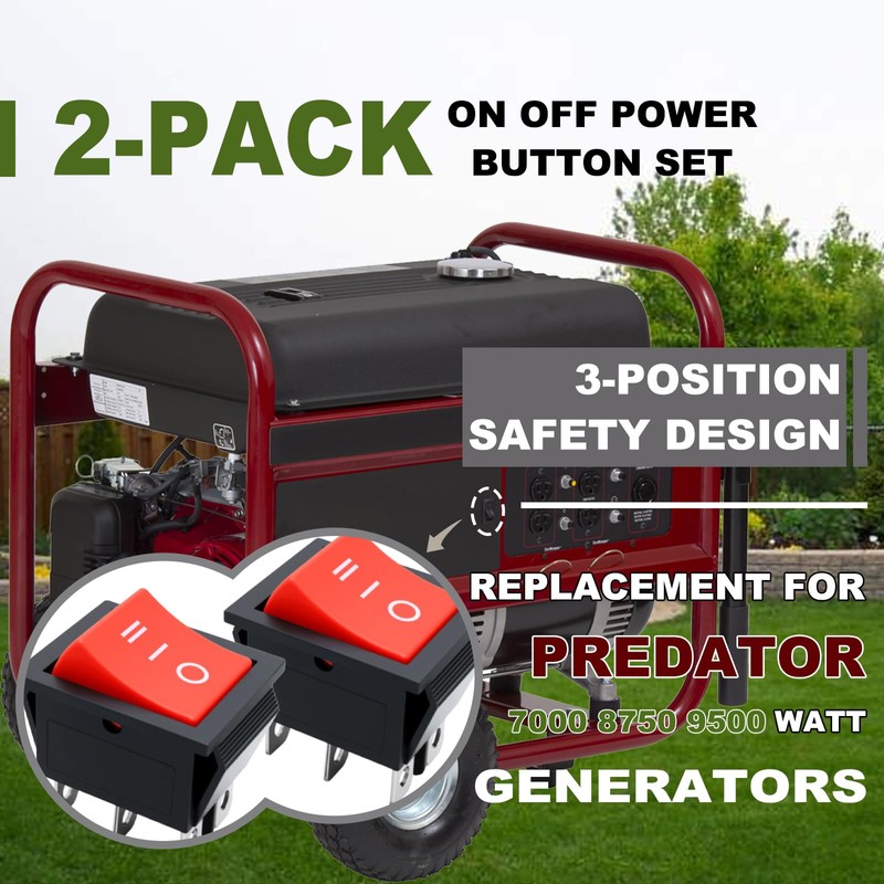 2-Pack On/Off Switch for Predator 7000/8750/9500W Gen 63086/63085/63087