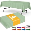 Niuara Sage Green Plastic Table Cloth - 4 Pack 54"