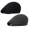 meioro Men's Newsboy Hat Cabbie Beret Ivy Flat Cap Adjustable