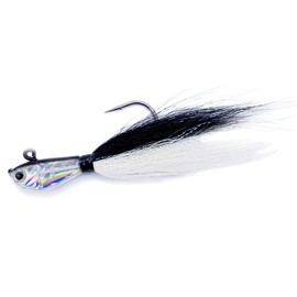 Seasky Bucktail Jig Fishing Bait Saltwater Bucktail Lure Pack of 1oz