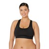 Champion Women's Plus Size The Absolute Workout Sports Bra, Black,