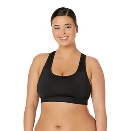 Champion Women's Plus Size The Absolute Workout Sports Bra, Black, 3X