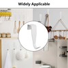 PDETVEO 4PCS Over The Cabinet Door Hooks, White Carbon Steel