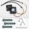 Zescyha 2 Pack PWM Fan Splitter Cable, 1 to 2