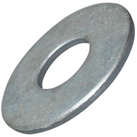 AERZETIX - C44426 - Set of 20 Flat Washers Wide - Washers - M18 x 48 mm - Thickness 3 mm - DIN9021 - Made of Galvanised Steel - Colour Silver - Mounting Bolt Screw Nut Attachment