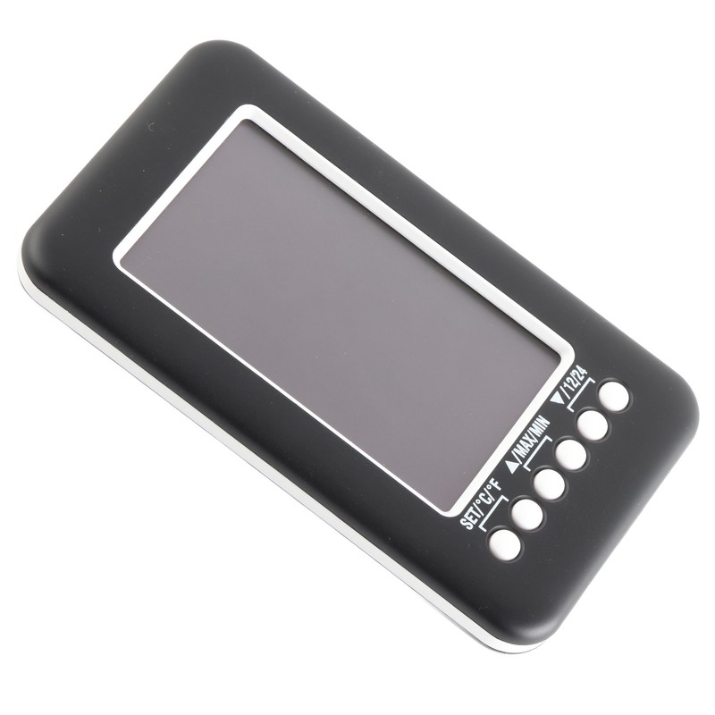 CJ3316RF 4in Thermometer with Clock Function Indoor Outdoor Digital Wireless