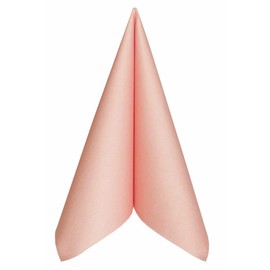 50 Apartina Napkins Fabric-Like Airlaid, Plain, Peach, Size 33 x 33 cm