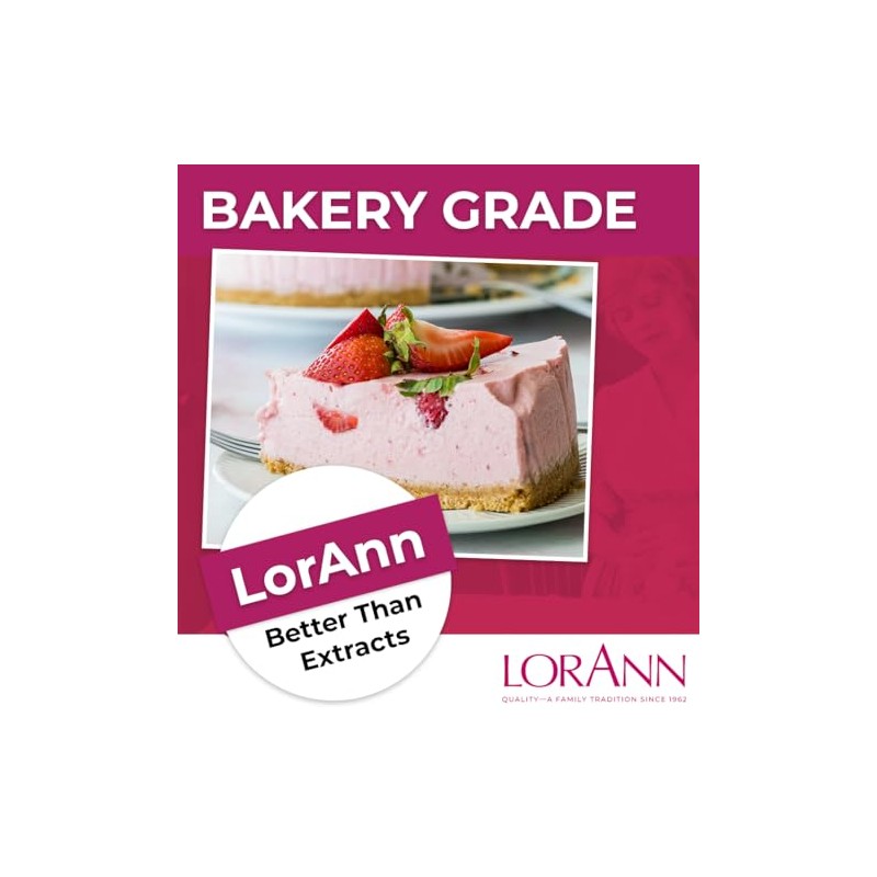 LorAnn Strawberry Emulsion, NAC, 4 ounce bottle