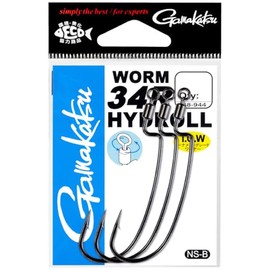 Gamakatsu TGW Worm 34R HYDROLL NSB #5/0 68-944 Rose