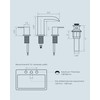 FORIOUS Square Brushed Gold Bathroom Faucets 3 Hole, Waterfall 8