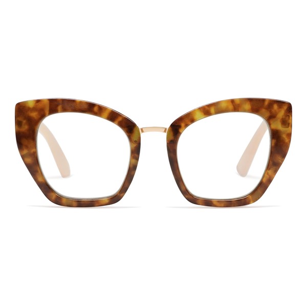 AMOMOMA Oversized Cat Eye Reading Glasses for Women, Blue Light
