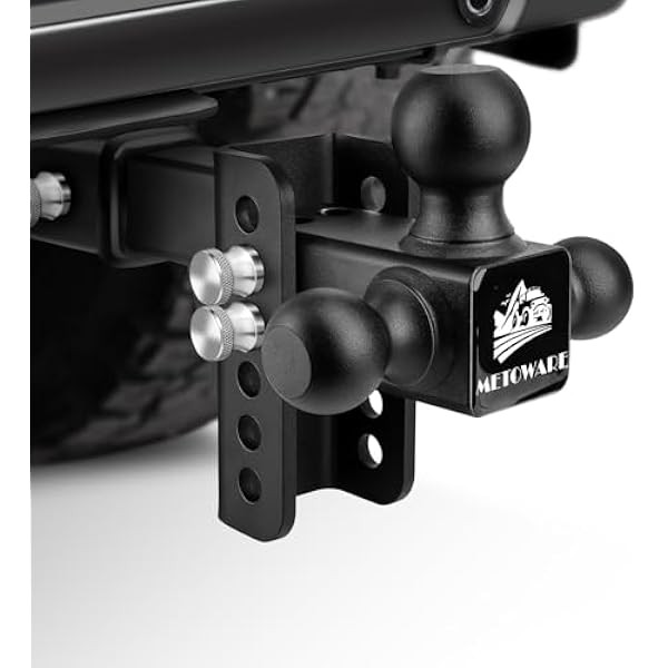 METOWARE Trailer Hitch, Drop Hitch Fits 2-Inch Receiver, Tow Hitch