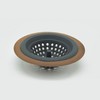 ExcelSteel Silicone Sink Basket Strainer, 4.5", copper,Gray