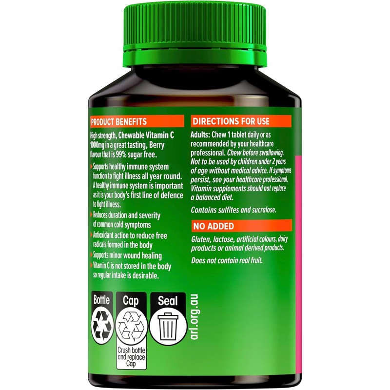 Cenovis Mega Vitamin C 1000mg – 60 Berry Flavour Chewable