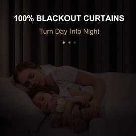 100% Blackout Shield Linen Blackout Curtains for Bedroom 84 Inches Long,Back Tab/Rod Pocket Living Room Drapes,Thermal Insulated Textured Blackout Curtains 2 Panels Set,50" W x 84" L,Cream