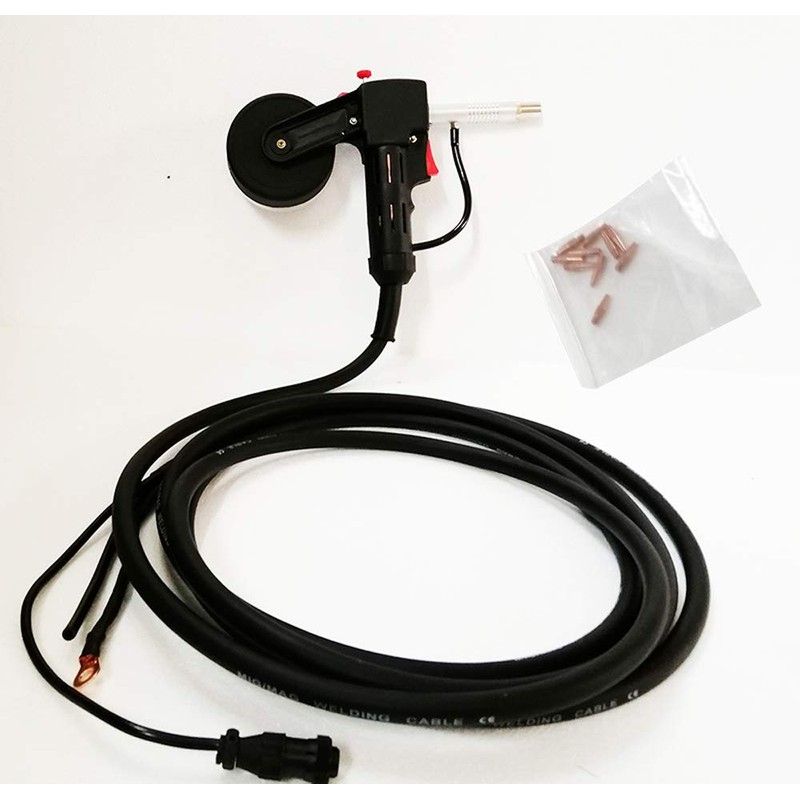 INTBUYING Aluminum Spool Gun with 10pcs Conductive Nozzle for MillerMatic