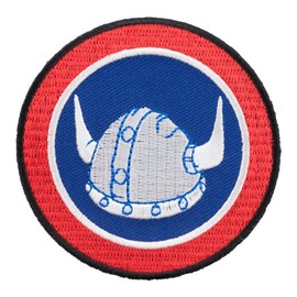 47th Infantry Division Viking Helmet Patch, Military Patches
