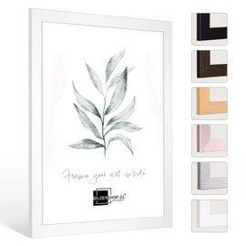 Bildershop-24 Monza Anti-Reflective Photo Frame in White 13 x 18 cm