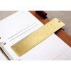 3Pcs Brass Ruler Set Math Geometry Tools Architect Scale Ruler