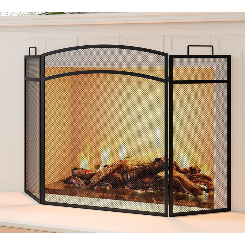 Calidola 3 Panel Fireplace Screen 48" W x 29" H