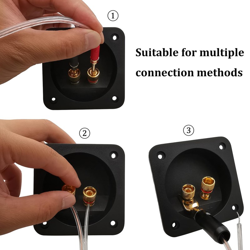 Speaker Box Terminal Cup, Professional 3.1 Inch Double Binding Round