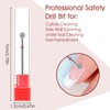 WLLHYF Nail Drill Bits, Ball Shape Nail Cleaner Professional Stainless