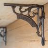 Hammer and Tongs - Ornate Iron Shelf Bracket - D150mm