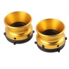 1 Pair NAB Hub Adapters Professional Polished Aluminum Alloy 10