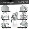 Tarpofix® Three-Hole Tarpaulin Hooks, Net Hooks for Trailer Tarpaulin and