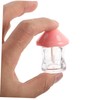 VICASKY 5pcs Mushroom Lip Gloss Tubes Wand Refillable Lip Balm