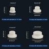 16 Pieces Silicone Hole Plugs for Round Hole,Rubber Tube Stopper