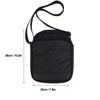 Shoulder Bag Portable Waterproof Adjustable Black Messenger Bag for Men