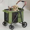 NUGUTIC Dog Stroller for Large & Medium Dogs Up to