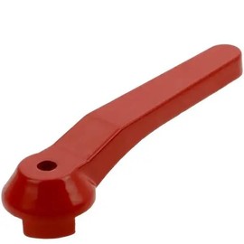 cyclingcolors Lever Handle for Ball Valve Red Lever Aluminium Tap Single Lever Handle Shut-off Valve Ball Outlet Valve 1/2 Inch