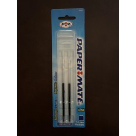 Paper mate Vintage Blue Pen Ink Refill Lubriglide 1.0 mm Medium 2 Pack 56403