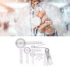 Medical Goniometer Set, 6PCS Transparent Medical Angle Ruler for Orthopedics