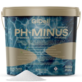 pH Minus Granules 500 g in Bucket Lowers the pH Value in Pool, Whirlpool Water Care Product for Crystal Clear Water, Ideal for All Pool Types, Easy Dosage, 0.5 kg