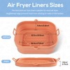 Loveuing Silicone Air Fryer Liners Square - Reusable Silicone Basket