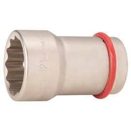 トネ(TONE) 電動タイヤレンチ専用ホイルナットコンビソケット(12角) 8ED-4121L 差込角25.4mm(1") 二面幅41×21mm