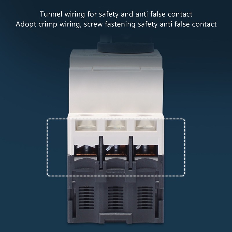 Motor Protection Circuit Breaker 4‑6.3A Knob Type Thermomagnetic Switch 35mm